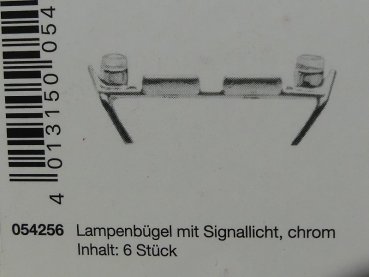 1/87 Herpa Lampenbügel mit Signallichtern chrom 054256