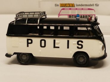 1/87 Brekina # 2032 VW T1 b POLIS Schweden Sondermodell Reinhardt