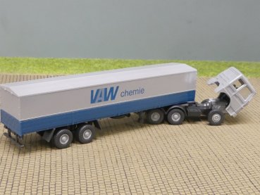1/87 Wiking MAN F 80 VAW Chemie Planen-Sattelzug 517