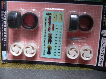 1/24 Fujimi #7 Super Volk Reifen, Felgen und Decals Umrüstsatz