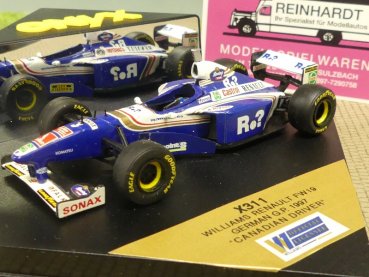 1/43 Onyx Williams Renault FW19 German GP Canadian Driver 1997 X311