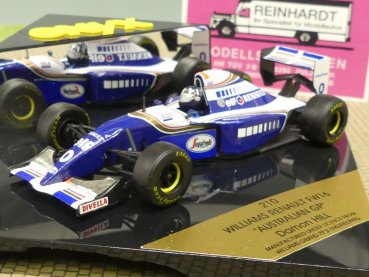 1/43 Onyx Williams Renault FW16 #0 Australien GP Damon HILL 210