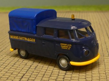 1/87 Brekina # 0710 VW T1 DoKa Zippert Werkstattwagen Hamburg
