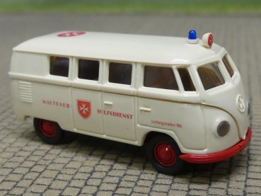 1/87 Brekina # 0767 VW T1 a Malteser Ludwigshafen Bus