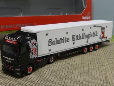 1/87 Herpa MAN TGX GX 15m Koffer-Sattelzug Schütte Kühllogistik 315401