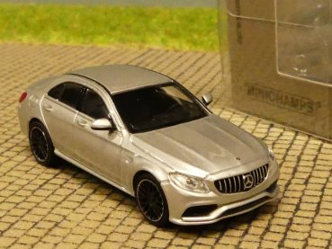 1/87 Minichamps Mercedes AMG C63 Limousine silber 870038101