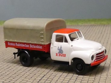 1/87 Brekina Opel Blitz EKU Erstes Kulmbacher Actienbier Pritsche/Plane