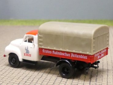 1/87 Brekina Opel Blitz EKU Erstes Kulmbacher Actienbier Pritsche/Plane