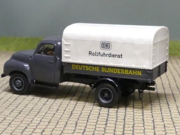 Preview: 1/87 Brekina Opel Blitz DB Rollfuhrdienst Pritsche/Plane