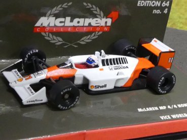 1/64 Minichamps McLaren MP 4/4 Honda Ed.64 Nr. 4 A. Prost #11 530 006411