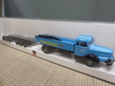 1/87 Wiking Krupp Titan Krombacher Pils + Strassenroller Culmeier 3413