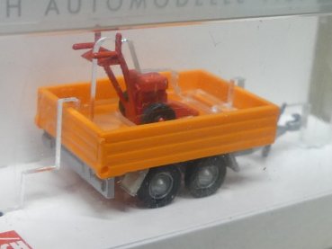 Preview: 1/87 Busch Anhänger Pritschenhochlader Strassenmeisterei 44932