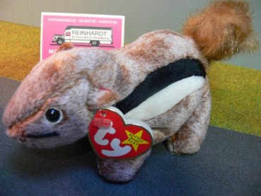 TY 68 Beanie Baby Streifenhörnchen Chipper ca.20 cm lang u.10 cm hoch