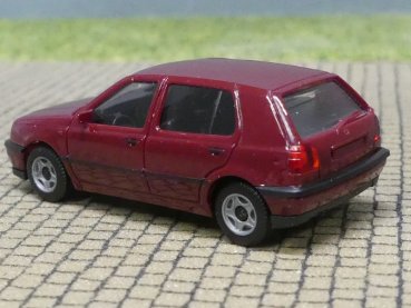 1/87 Herpa VW Golf III 4türig weinrot 021098