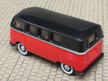 Preview: 1/87 Brekina # 0039 VW T1a Bus schwarz/rot 3107