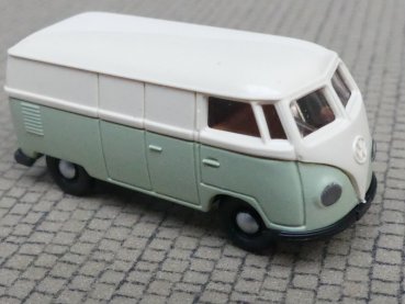 1/87 Brekina # 0045 VW T1a hellelfenbein/hellgrün Kasten 3200