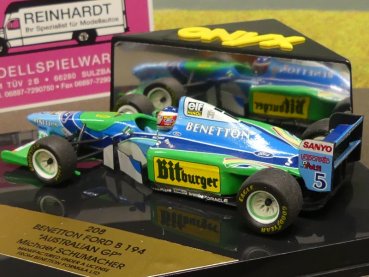 1/43 Onyx Benetton Ford B194 Australien GP Michael SCHUMACHER 208