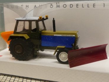 1/87 Busch Fortschritt ZT 300 Winterdienst + Schneeschieber + Salzstreuer 42822