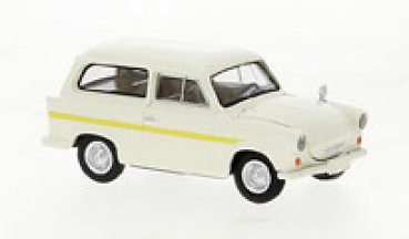 1/87 Brekina Trabant P50 Kombi mit Dekor weiß/gelb 27559