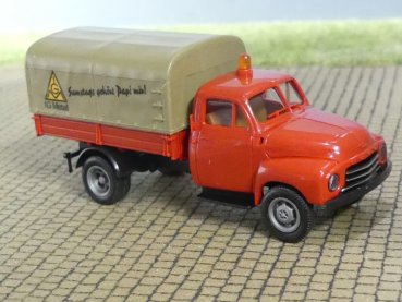 1/87 Brekina Opel Blitz IG Metall Pritsche/Plane 35318