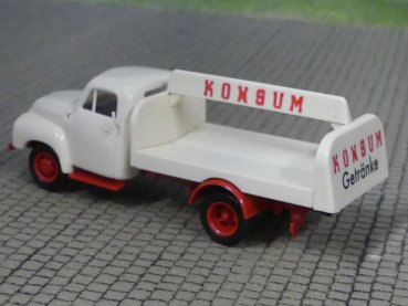 Preview: 1/87 Brekina Opel Blitz Konsum, Getränkepritsche