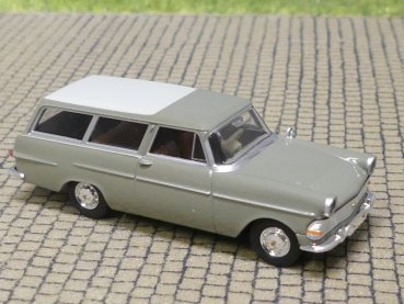 1/87 Brekina Opel Rekord P2 Caravan grüngrau 20118