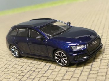 1/87 Minichamps Audi RS4 Avant 2018 blau metallic 870 018211