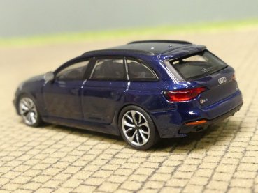 1/87 Minichamps Audi RS4 Avant 2018 blau metallic 870 018211