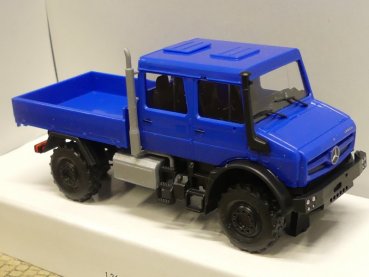 1/87 Busch Mercedes Unimog U5023 Doppelkabine blau 51082