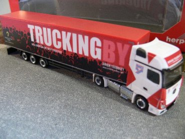 1/87 Herpa MB Actros Gigaspace Brian Yardley GB Koffer-SZ 306003