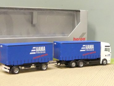 1/87 Herpa MAN TGA HAMA Trucks Gardinenplanen-HZ 275712