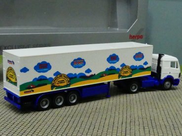 1/87 Herpa MB SK Molkerei Lauterbach Rote Kuh Kühlkoffer-Sattelzug
