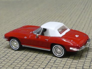 1/87 Brekina Chevrolet Corvette C2 Cabrio rot 18026