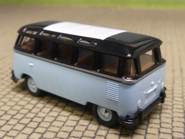 1/87 Brekina # 0945 VW T1 SAMBA schwarz hellblau 31807