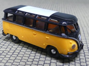 1/87 Brekina # 0944 VW T1 SAMBA schwarz gelb 31807