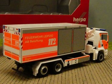1/87 Herpa MAN TGS M WLF mit Kran FW Leipzig / AB Belüftung 095761
