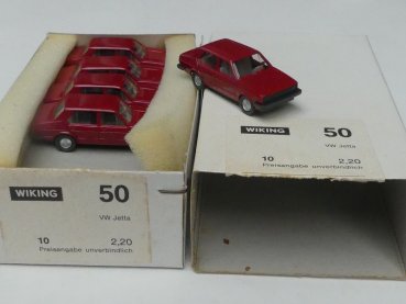 1/87 Wiking Händlerpackung Jetta rot 10 Modelle 50 1