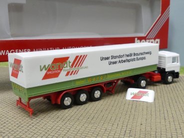 1/87 Herpa MAN F90 Wandt Spedition Planen-Sattelzug 859126