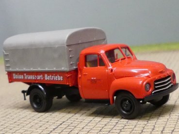 1/87 Brekina Opel Blitz Union Transport Pritsche/Plane 3516