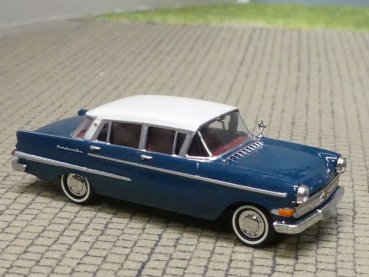 1/87 Brekina Opel Kapitän P 2.6, dunkelblau, Dach weiß 20819