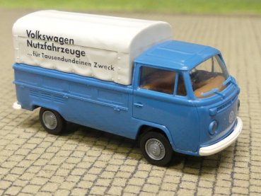 1/87 Brekina VW T2 Volkswagen Nutzfahrzeuge, Pritsche/Plane aus Set