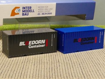 1/87 Herpa Container Set 2x20ft. Bloedorn Intermodellbau 2020