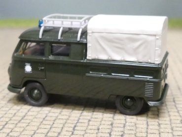 Preview: 1/87 Brekina # 1280 VW T1b Polizei dunkelgrün Doka 32936