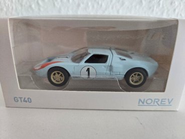 1/43 Norev Ford GT 40 1968 #1 Jet Car