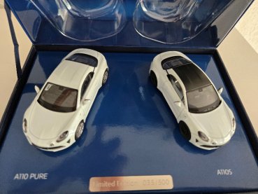 1/43 Norev Alpine A110 Pure & A110 S weiß 2019 in Box 517867