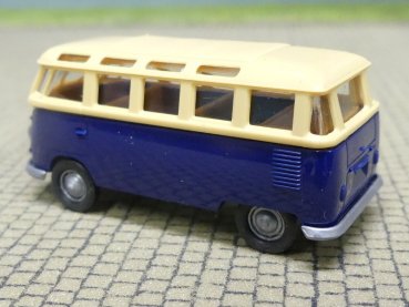 1/87 Brekina # 1604 VW T1 Samba beige/dunkelblau 31824