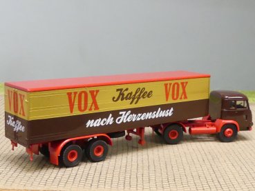 1/87 Brekina Magirus Pluto VOX Koffer-Sattelzug