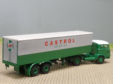 1/87 Brekina Magirus Pluto CASTROL Koffer-Sattelzug