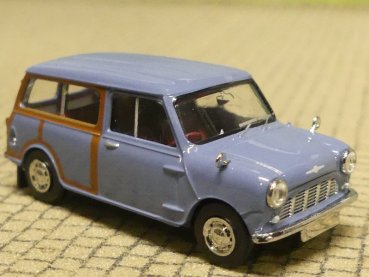 1/87 Brekina Austin Mini Countryman Woody blau 1960, 15363