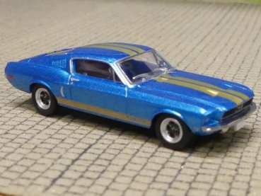 1/87 Brekina Ford Mustang GT 350 Fastback blau-metallic 1968, 19610